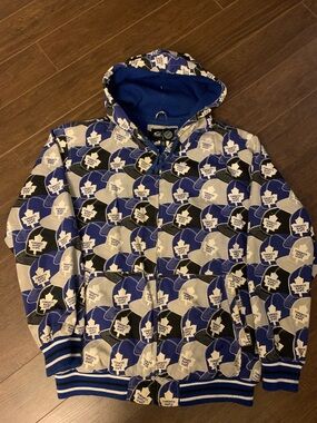 Vintage G-III sports by Carl Banks Toronto Maple leafs all over prints jacket